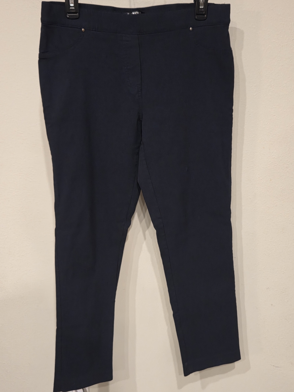 89th & Madison Navy Slim Ponte Pants